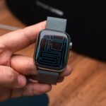 Apple Watch Series 9 – 45mm Stainless Steel + Milanese Loop (Used, Good Condition)