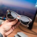 Ray-Ban Meta Wayfarer – Shiny Warm Stone / Polar Gradient Graphite (Used, Excellent Condition, Complete Set)